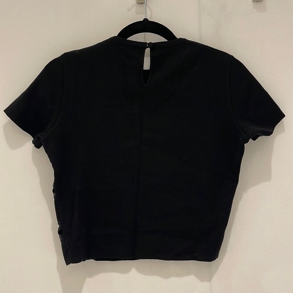 Vintage Moschino Silk & Velvet Striped Wool Sweater - Picture 2 of 7